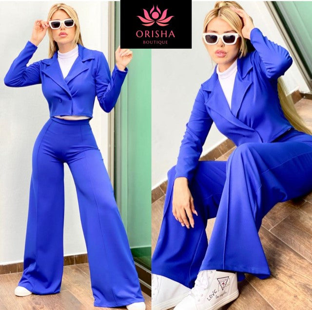 Saco azul set de 3 piezas